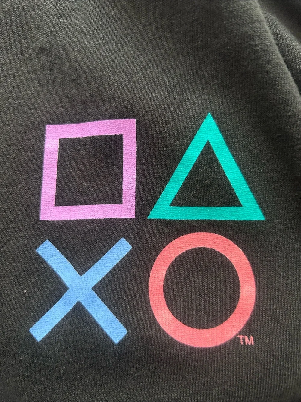 PlayStation Graphic Black Long-Sleeve Shirt Size M